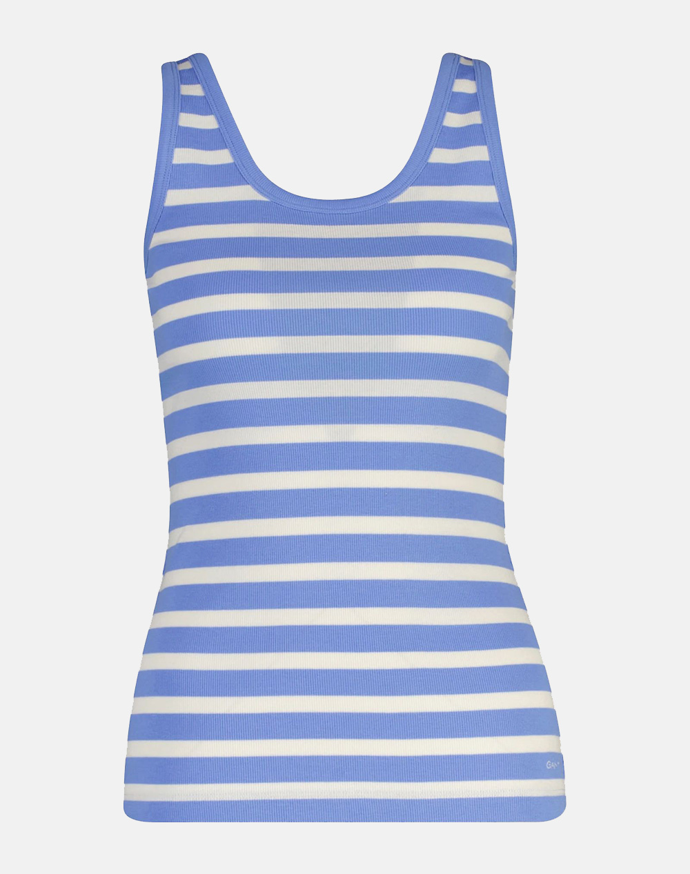 Gant Μπλουζα Χμ Striped Ribbed Tank Top Γυναικα Ρουχα Μπλουζες Τοπ/Κορμακια Lightblue Βαμβακι,Με Ελασταν,Συνθετικο 3Gw4201442 424 - Koolfly