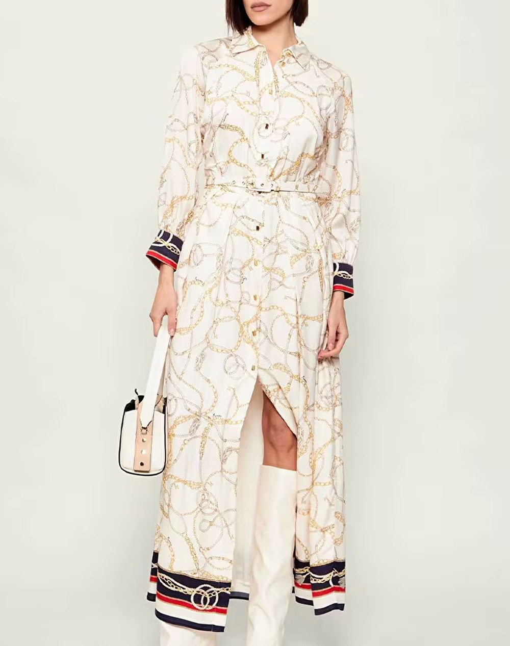 Guess By Marciano Amanda Chemisier Dress Φορεμα Γυναικειο Γυναικα Ρουχα Φορεματα Biege Βισκοζ 6Rgk337439A Pm6Z