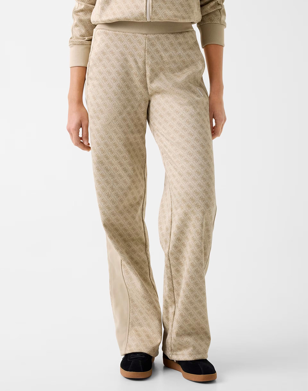 Guess Maya 4G Wide Leg Pants Παντελονι Γυναικειο Γυναικα Ρουχα Παντελονια Παντελονι Φορμας Mixed Συνθετικο V6Rb09K2042 Fnn0