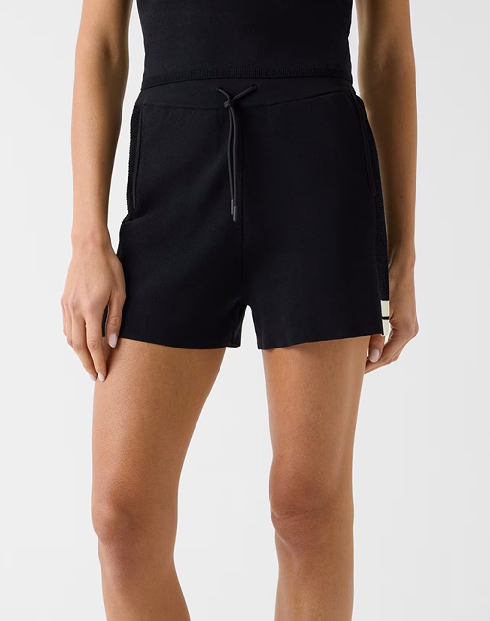 Guess Gabry Wide Short Swtr Σορτς Γυναικειο Γυναικα Ρουχα Σορτς / Βερμουδες Σορτς Black Βισκοζσυνθετικο V6Gd05Z0652 Jblk