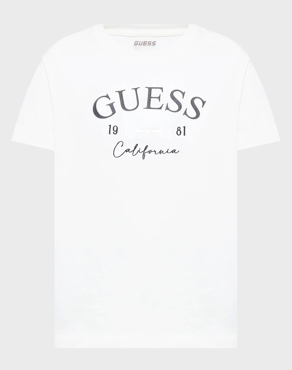 Guess Beatriz Cn Ss T Shirt Μπλουζα Γυναικειο Γυναικα Ρουχα Μπλουζες Τ Shirt White Βαμβακιμε Ελασταν V6Ri02J1314 G011