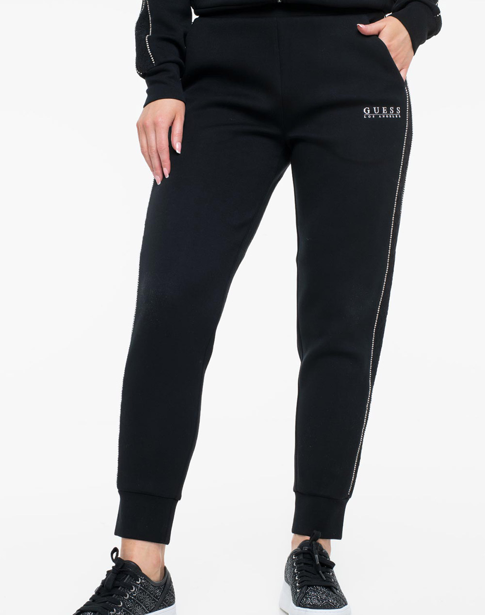 Guess New Victoire Scuba Pant Παντελονι Γυναικειο Γυναικα Ρουχα Παντελονια Παντελονι Φορμας Black Βισκοζ,Με Ελασταν,Συνθετικο W6rb45kbye2 Jblk -