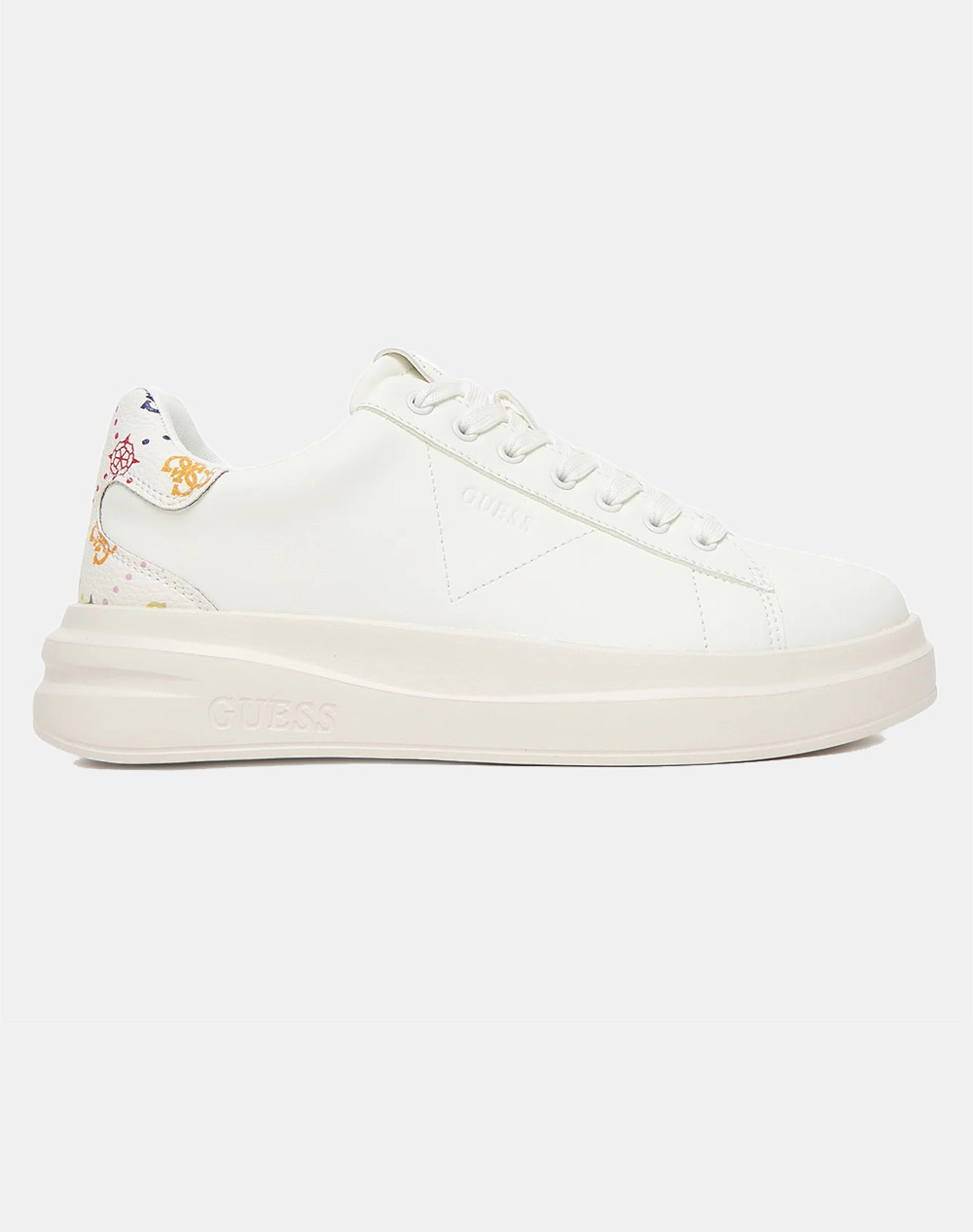 Guess Elbina11 Παπουτσι Γυναικειο Γυναικα Παπουτσια Sneakers White Απομιμηση Δερματος,Συνθετικο Flpe11lea12 White - Koolfly