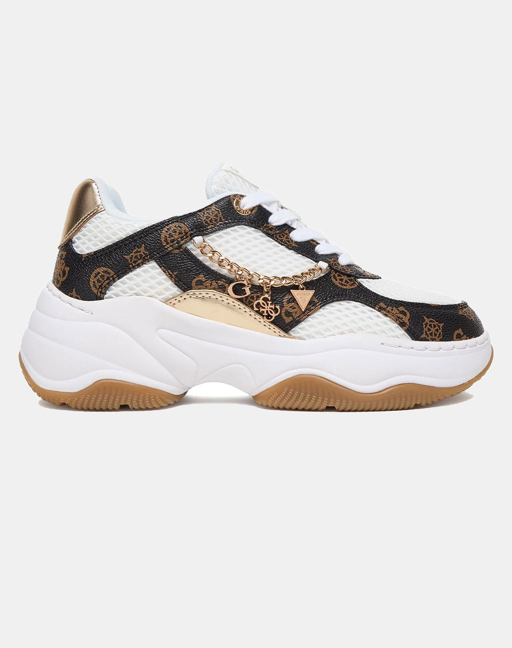 Guess Harpaa Παπουτσι Γυναικειο Γυναικα Παπουτσια Sneakers Offwhite Απομιμηση Δερματοςσυνθετικο Flpharfal12 Whibr