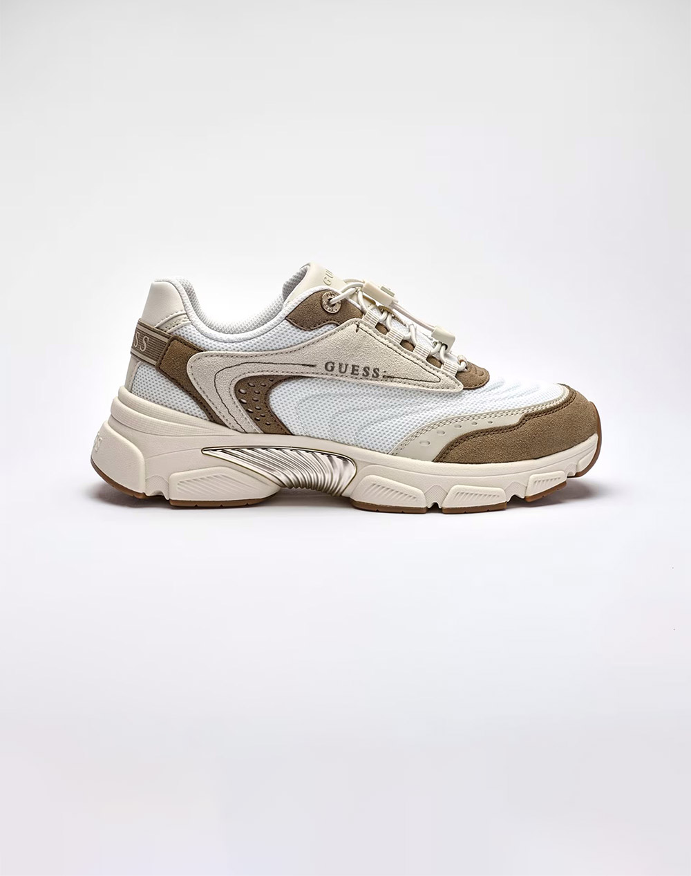 Guess Imeri Παπουτσι Γυναικειο Γυναικα Παπουτσια Sneakers Tan Απομιμηση Δερματος,Συνθετικο Flpimefap12 Tan - Koolfly