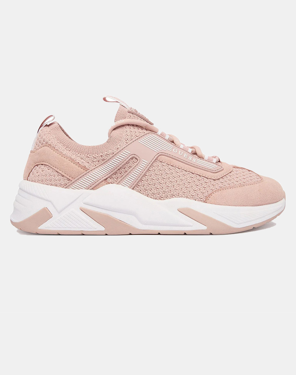 Guess Genga Παπουτσι Γυναικειο Γυναικα Παπουτσια Sneakers Pink Απομιμηση Δερματοςσυνθετικο Flpgenfab12 Pink