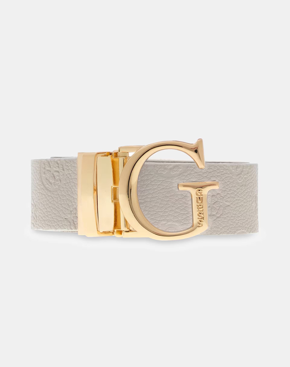 Guess Ella Logo Adj&Rev Pant Belt Ζωνη Γυναικειο Γυναικα Αξεσουαρ Ζωνες Cream Απομιμηση Δερματος Bw7861P3430 Drm