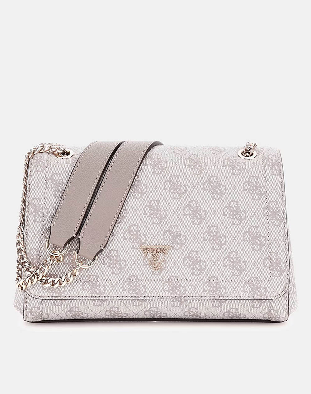 Guess Noelle Ii Cnvrtble Xbody Flap Τσαντα Γυναικειο Γυναικα Αξεσουαρ Τσαντες Offwhite Απομιμηση Δερματος Hwbg9672210 Dko