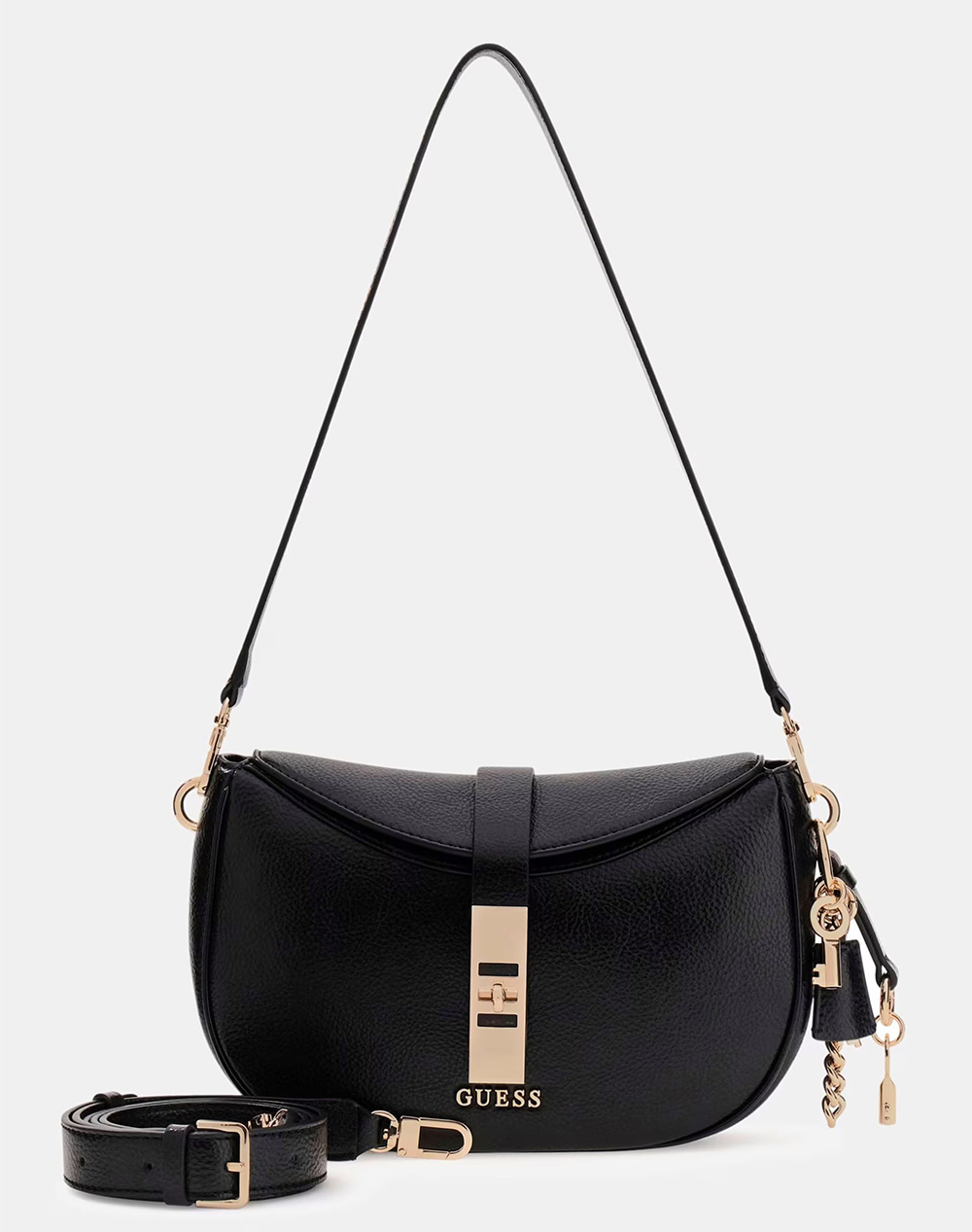 Guess Brooke Shoulder Bag Τσαντα Γυναικειο Γυναικα Αξεσουαρ Τσαντες Black Απομιμηση Δερματος Hwbg9897180 Bla - Koolfly