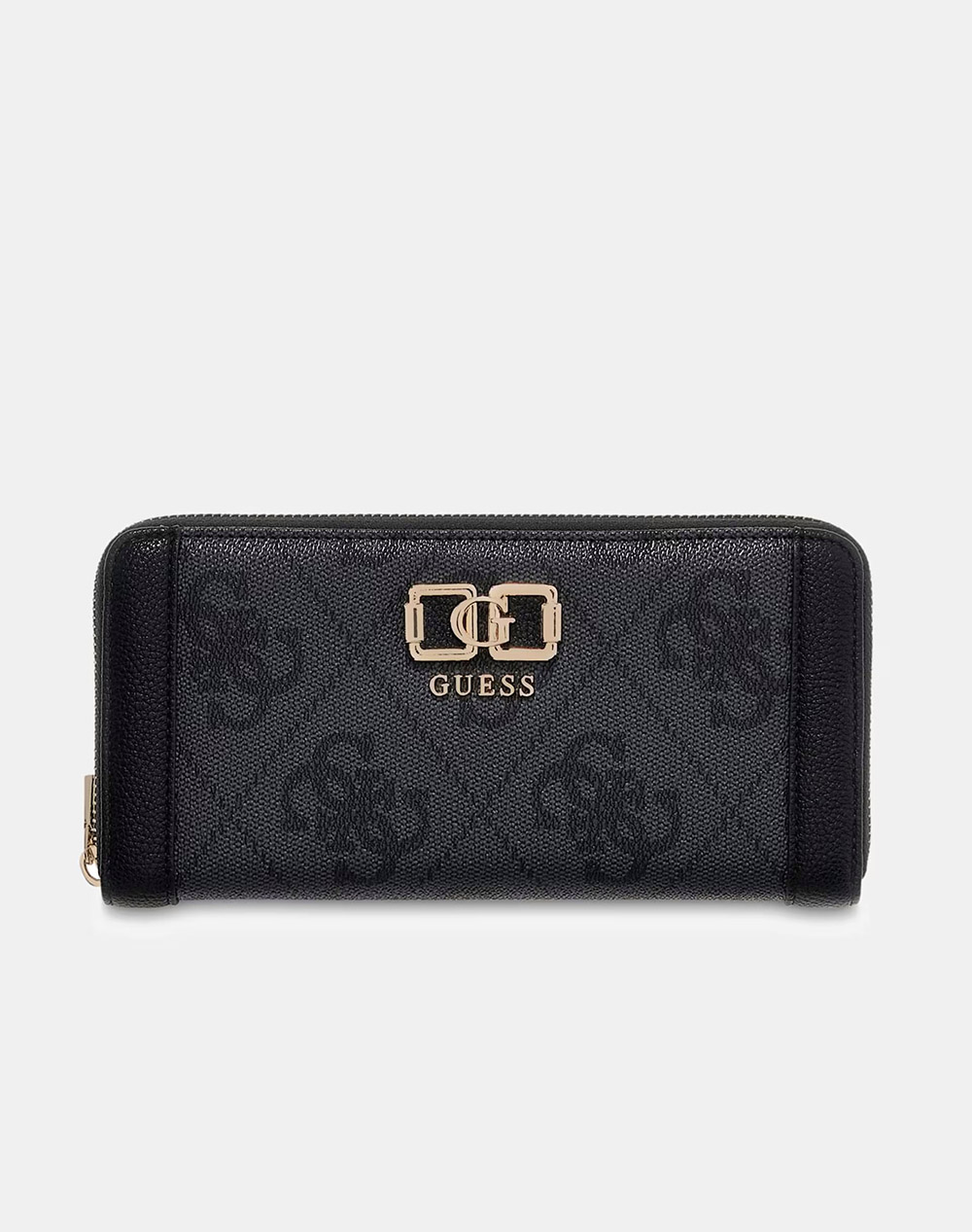 Guess Karnilla Logo Slg Lrg Zip Arnd Πορτοφολι Γυναικειο Γυναικα Αξεσουαρ Πορτοφολια Gray Δερματινη Swos9901146 Clo