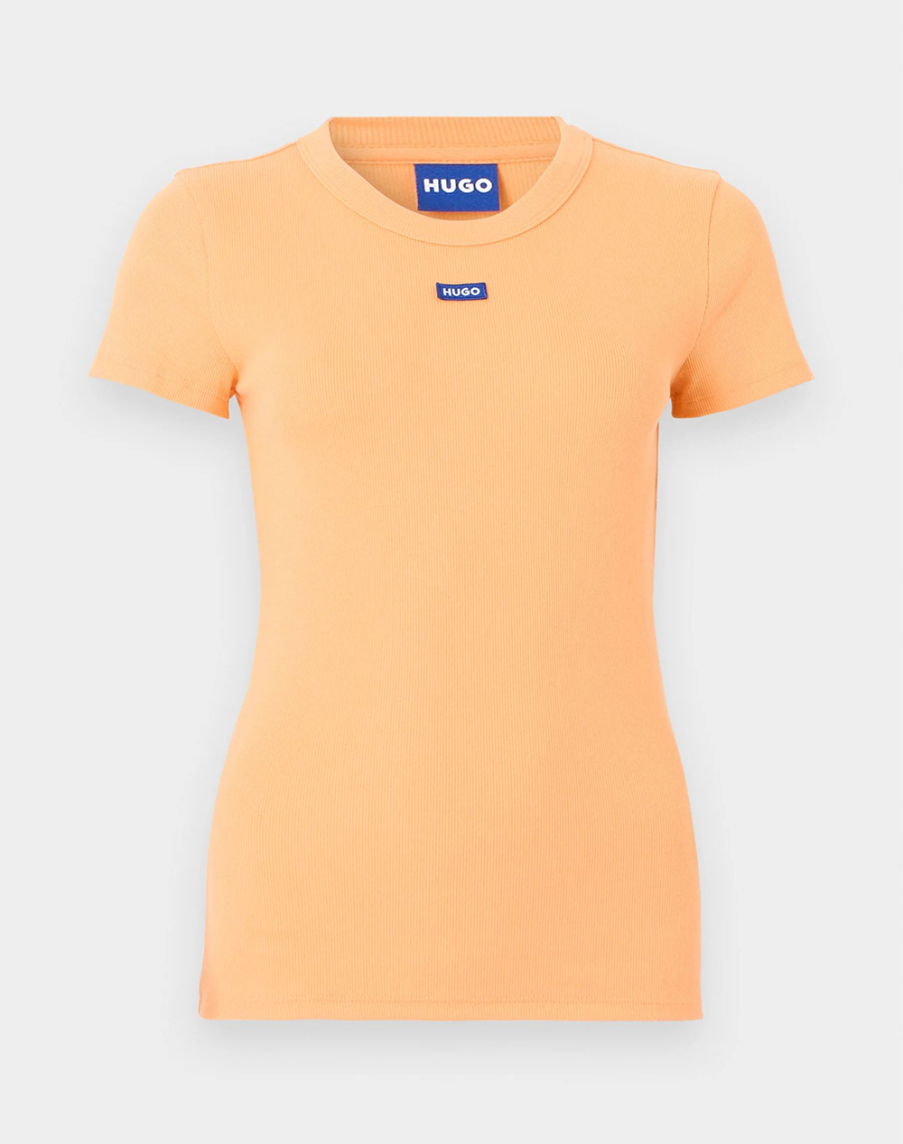 Hugo Easy Tee_B 10257055 01 Γυναικα Ρουχα Μπλουζες Τ Shirt Orange Βαμβακιμε Ελασταν 50523924 830