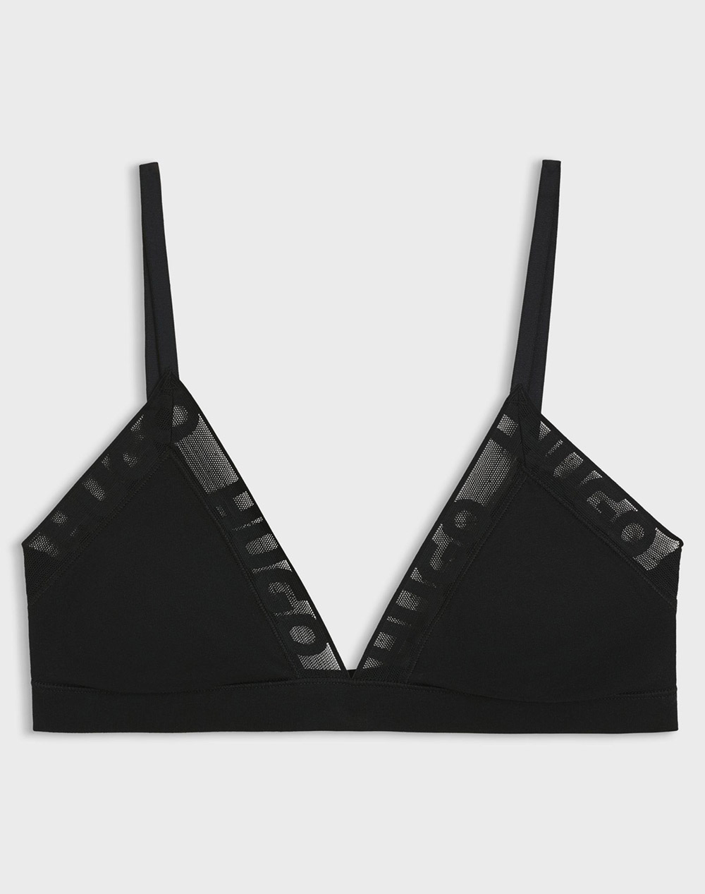Hugo Mesh Logo Triangle P 10277541 01 Γυναικα Εσωρουχα Σουτιεν Black Βαμβακι,Με Ελασταν 50557122 001 - Koolfly