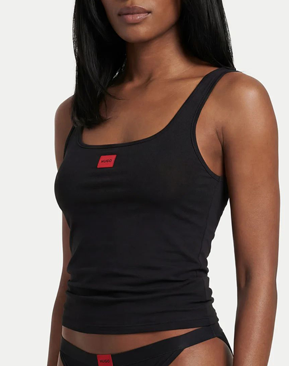 Hugo Signature Vest 10277573 01 Γυναικα Εσωρουχα Φανελες Black Με Ελαστανσυνθετικο 50557181 001