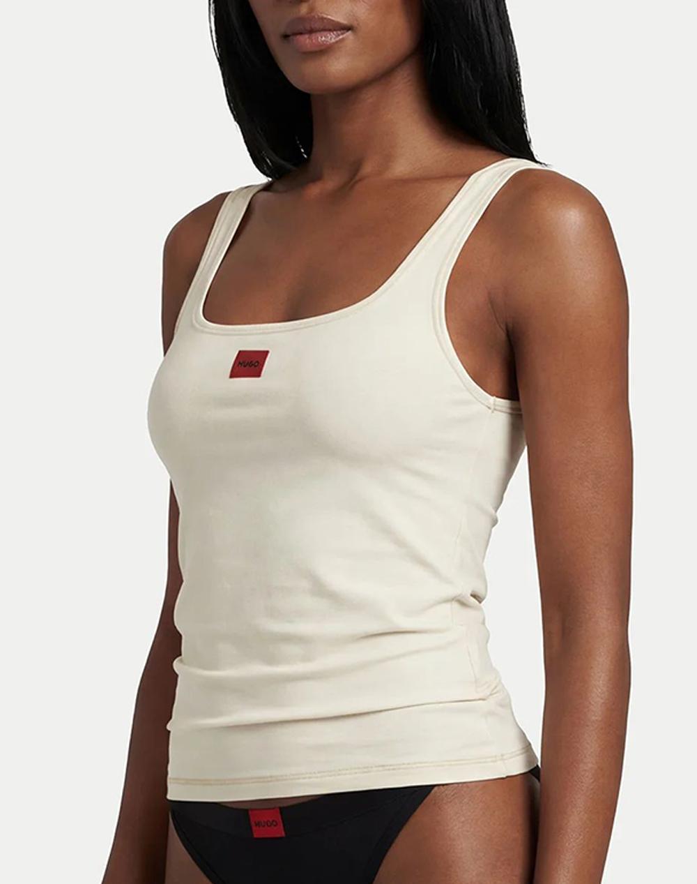 Hugo Signature Vest 10277573 01 Γυναικα Εσωρουχα Φανελες Offwhite Με Ελαστανσυνθετικο 50557181 110