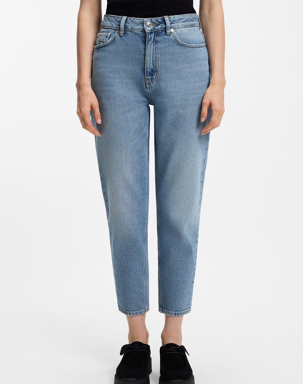 Hugo Garlene 10274700 01 Γυναικα Ρουχα Παντελονια Jean/5P/Cargo Denimlightblue Βαμβακι,Με Ελασταν 50556442 445 - Koolfly