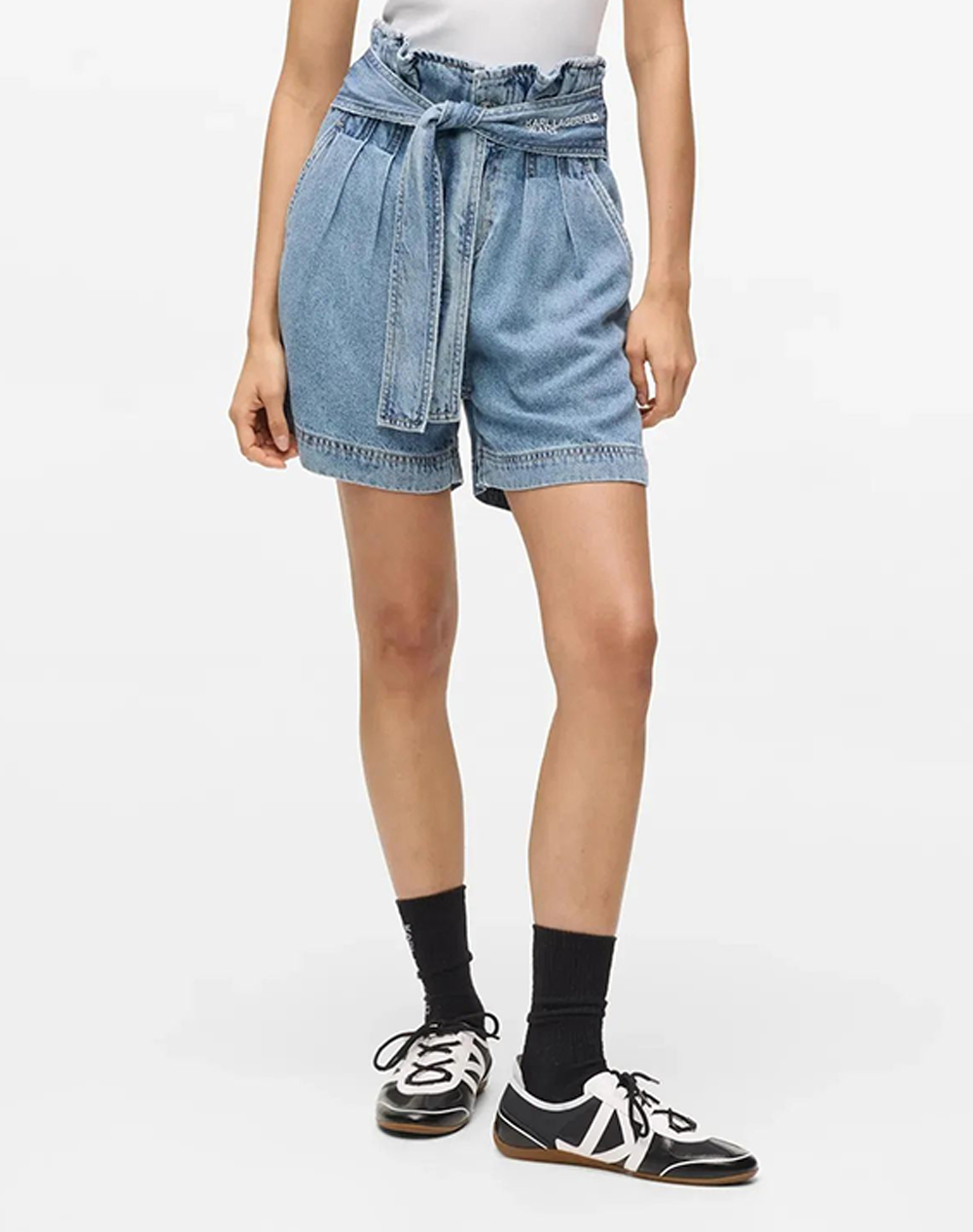 Karl Lagerfeld Jeans Klj Hr Denim Belt Short Γυναικα Ρουχα Σορτς / Βερμουδες Σορτς Denimblue Συνθετικο B2W10069 1Bm