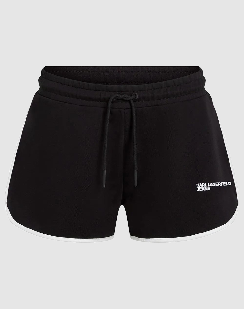 Karl Lagerfeld Jeans Klj Binding Sweat Short Γυναικα Αθλητικα Κατω Ενδυση Σορτς / Βερμουδα Black Βαμβακι B2W10125 999
