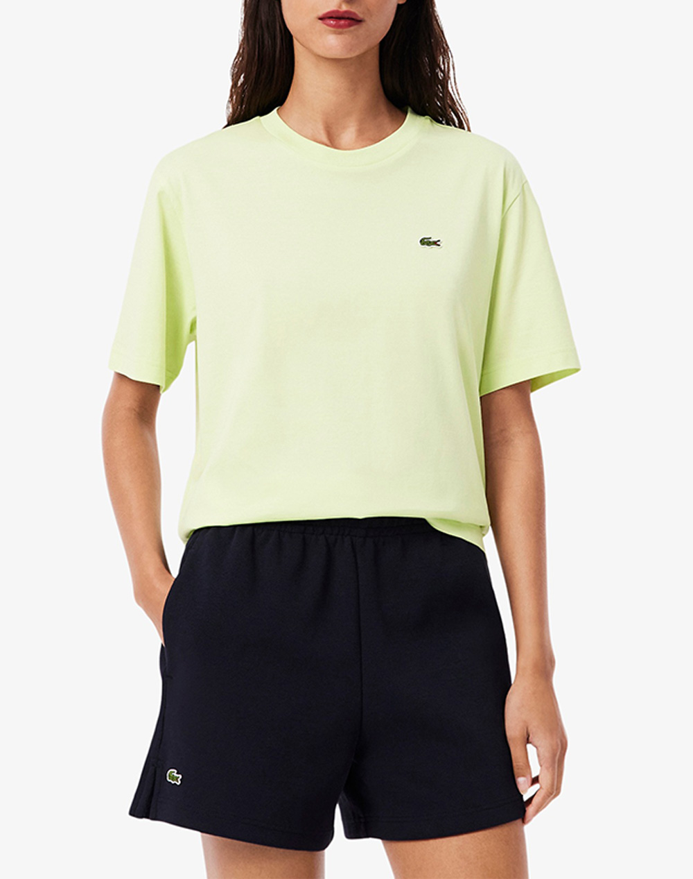 Lacoste Μπλουζα Κμ Tee Shirt Ss Γυναικα Ρουχα Μπλουζες Τ Shirt Lightgreen Βαμβακι 3Tf7215 Bic - Koolfly