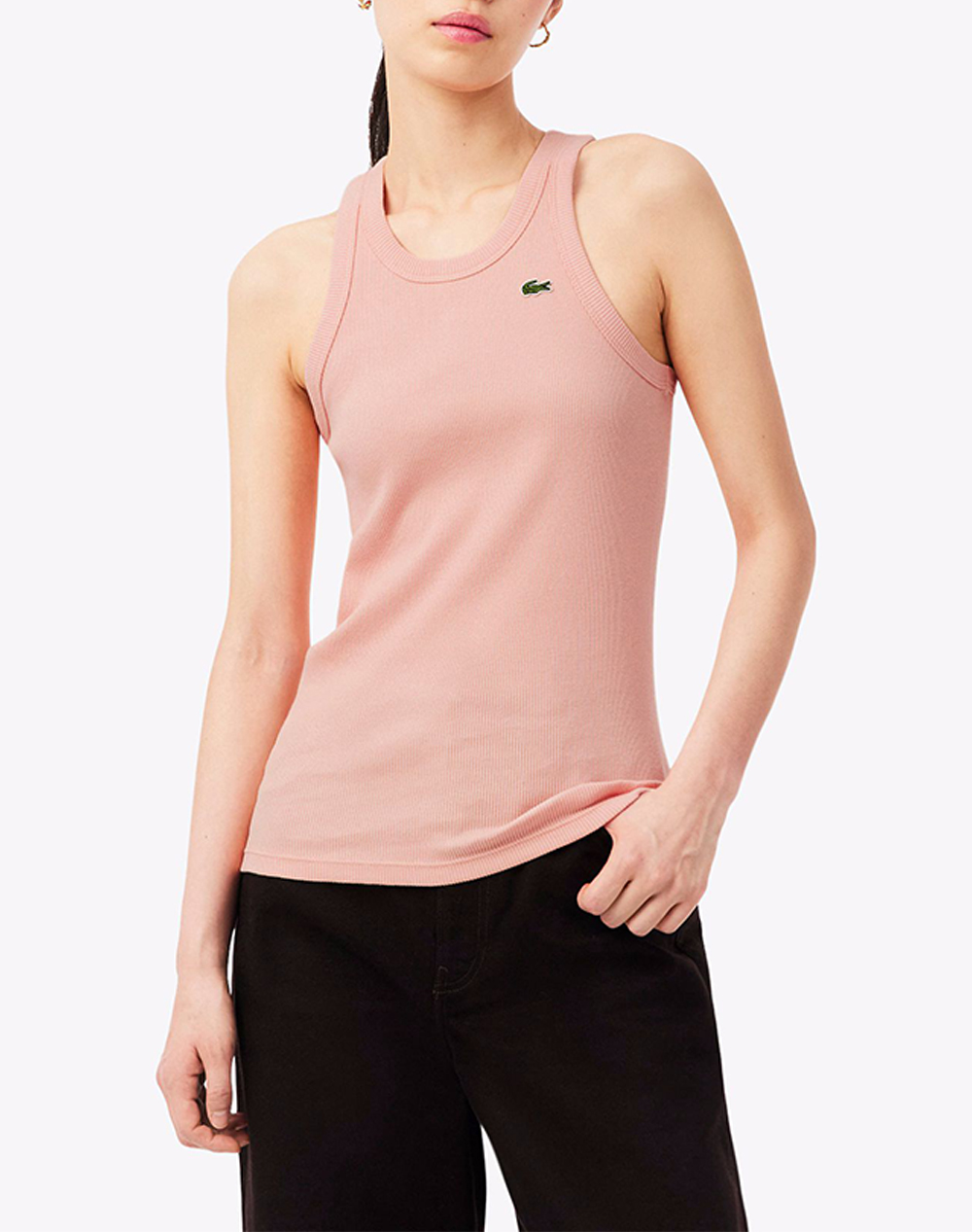 Lacoste Μπλουζα Χμ Tee Shirt Γυναικα Ρουχα Μπλουζες Τοπ/Κορμακια Pink Βαμβακι 3Tf5388 Ui2