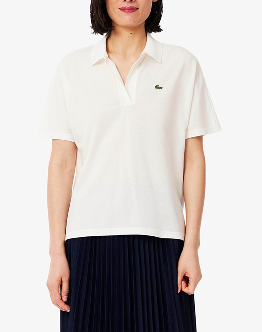 Lacoste Μπλουζα Πολο Κμ Polo Ss Γυναικα Ρουχα Μπλουζες Polo Cream Βαμβακισυνθετικο 3Pf1123 70V