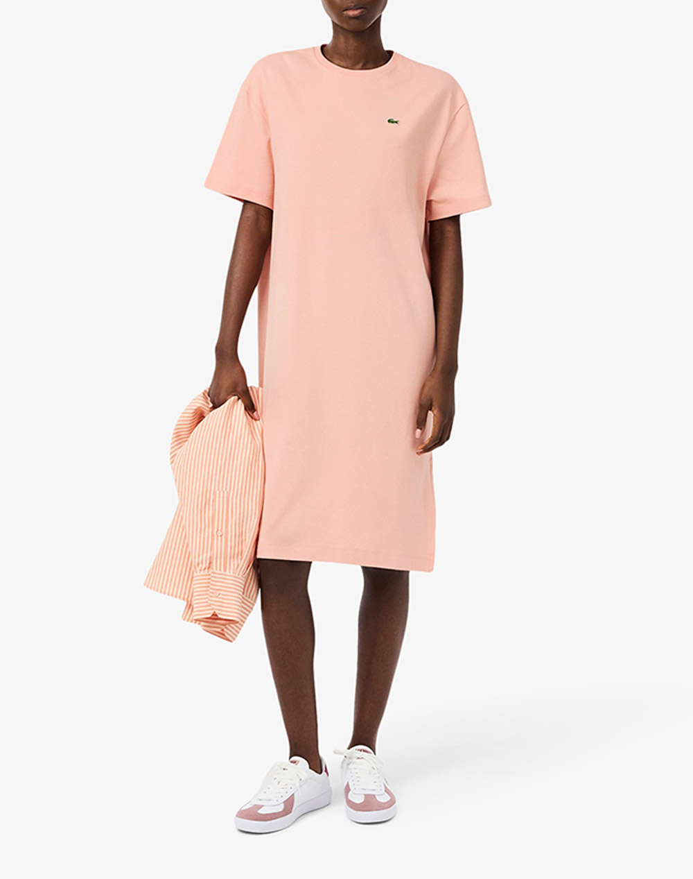 Lacoste Φορεμα Κμ Dress Ss Γυναικα Ρουχα Φορεματα Coral Βαμβακι 3Ef2883 Ui2