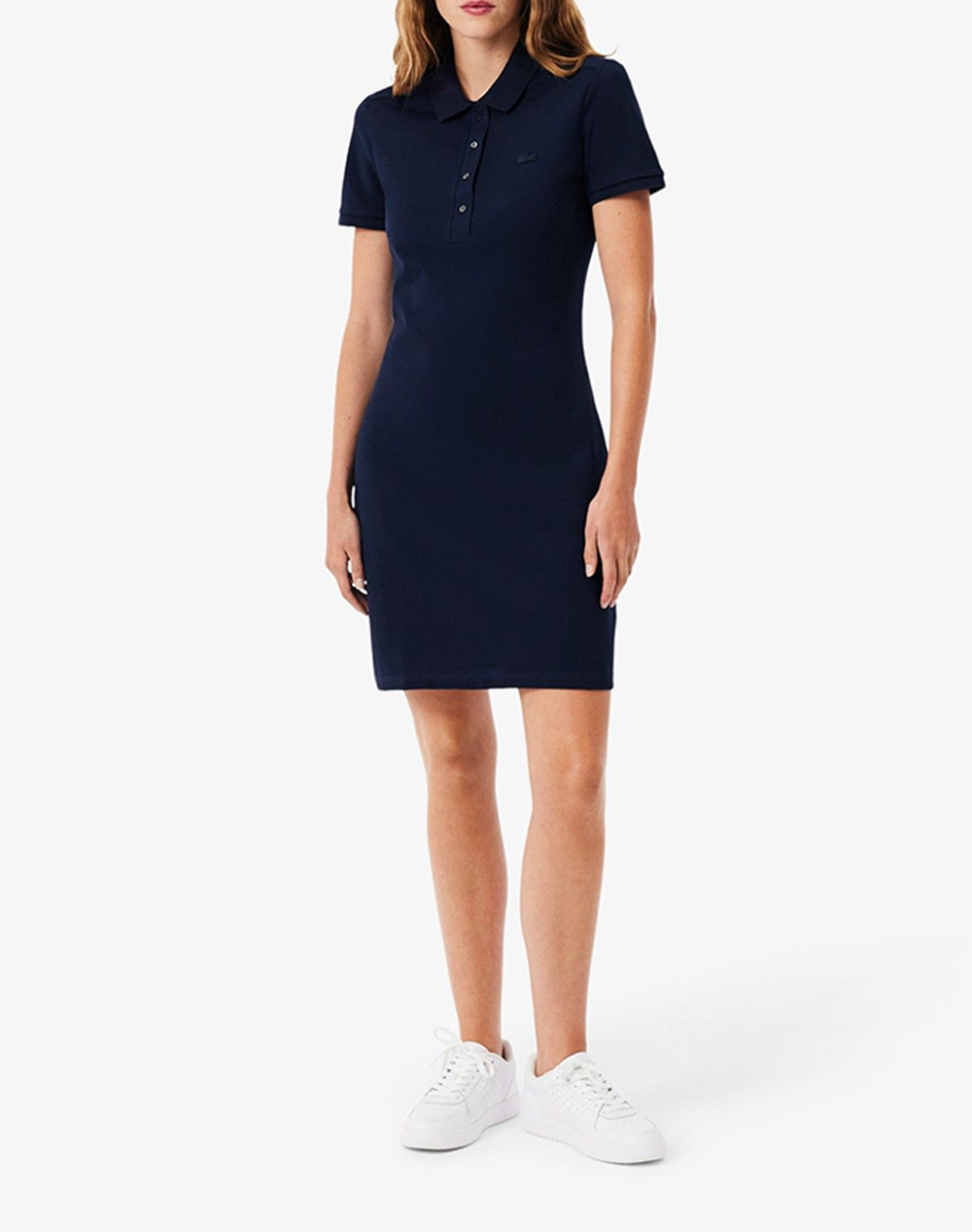 Lacoste Φορεμα Dress Γυναικα Ρουχα Φορεματα Navyblue Βαμβακι,Με Ελασταν 3Ef5473 166 - Koolfly