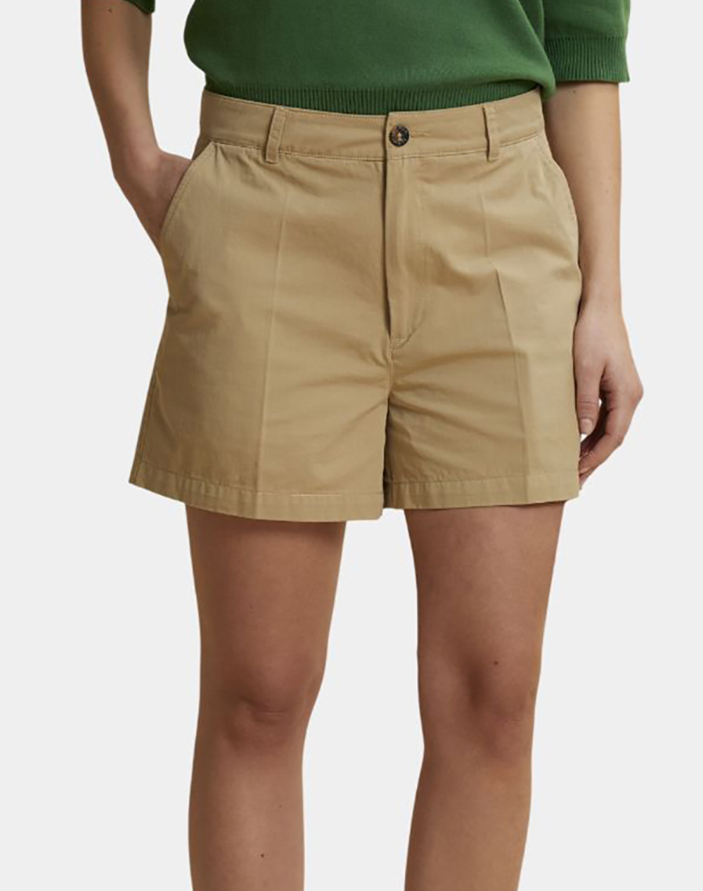 La Martina Βερμουδα Woman Bermuda Cotton Twill Γυναικα Ρουχα Σορτς / Βερμουδες Σορτς Biege Βαμβακι 3Lmwcb001 04167