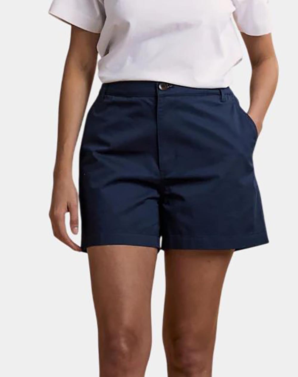 La Martina Βερμουδα Woman Bermuda Cotton Twill Γυναικα Ρουχα Σορτς / Βερμουδες Σορτς Navyblue Βαμβακι 3Lmwcb001 07017