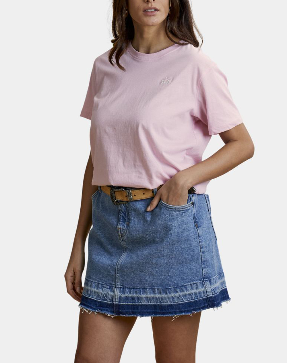 La Martina Μπλουζα T Shirt Κμ Woman T Shirt S/S 40/1 Cotton Γυναικα Ρουχα Μπλουζες Τ Shirt Pink Βαμβακι 3Lmwcr002 05221