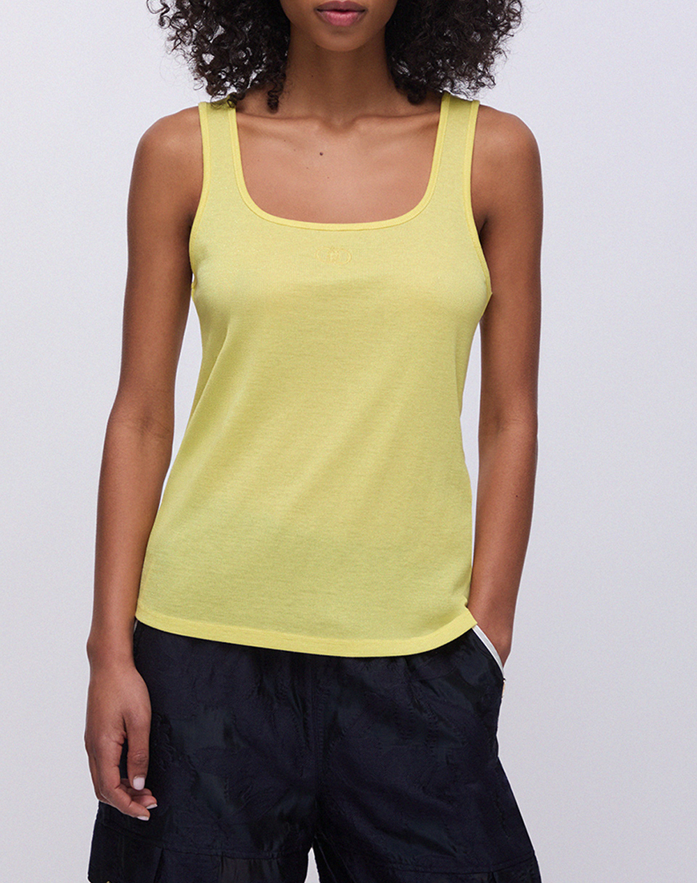 Liu Jo Sport_Ta6J13_T Shirt Moda S/M Μπλουζα Γυναικειο Γυναικα Ρουχα Μπλουζες Τοπ/Κορμακια Yellow Βισκοζμε Ελαστανσυνθετικο Ta6173J3845 20740