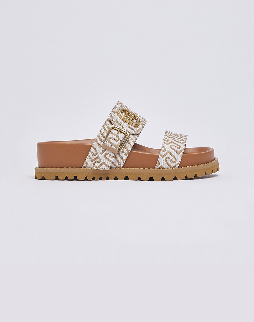 Liu Jo Dress 2_Livia 02 Sandal Monogram Jacquard Παπουτσι Γυναικειο Γυναικα Παπουτσια Εσπαντριγιες/Σανδαλια Mixed Συνθετικο Sa6109Tx439 S4054