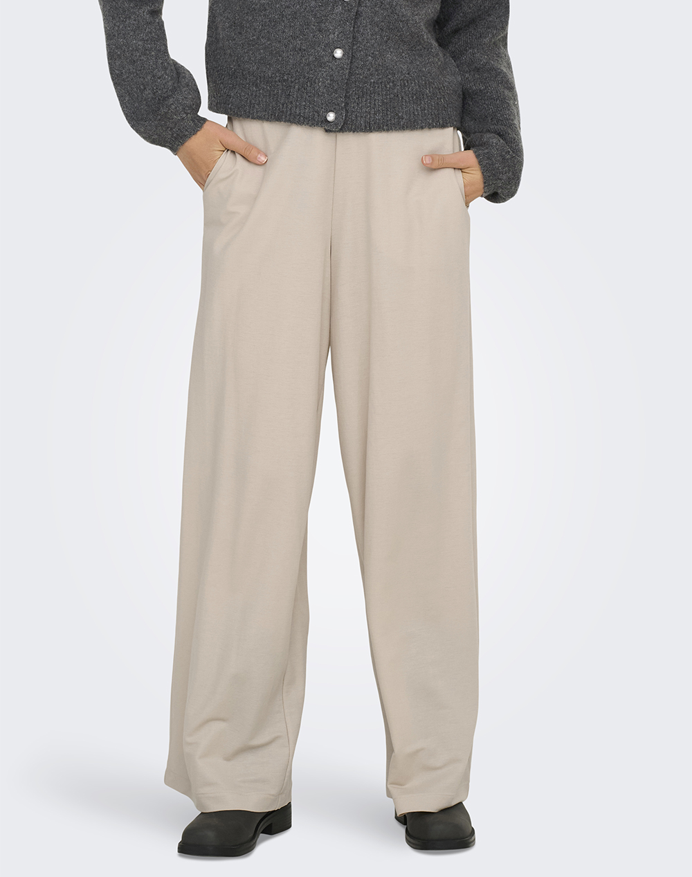 Only Onlsakura Loose Pull Up Pants Wvn Γυναικα Ρουχα Παντελονια Υφασματινα Biege Βισκοζσυνθετικο 15366882 Chateau Gray