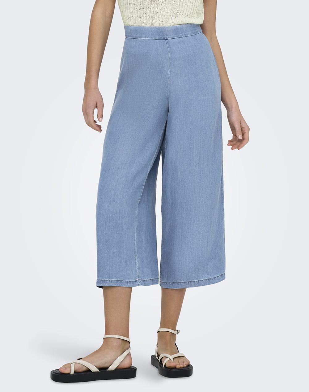 Only Onlcharis Life Long Culotte Pant Cc Wvn Γυναικα Ρουχα Παντελονια Jean/5P/Cargo Denimblue Συνθετικο 15337936 Dark Blue Denim