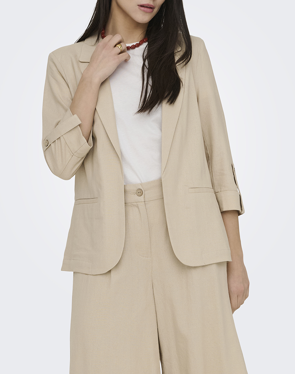 Only Onlgoa 3/4 Unline Linen Bl Blazer Cc Tlr Γυναικα Ρουχα Πανωφορια Σακακια Tan Βισκοζλινο 15363727 Oxford Tan