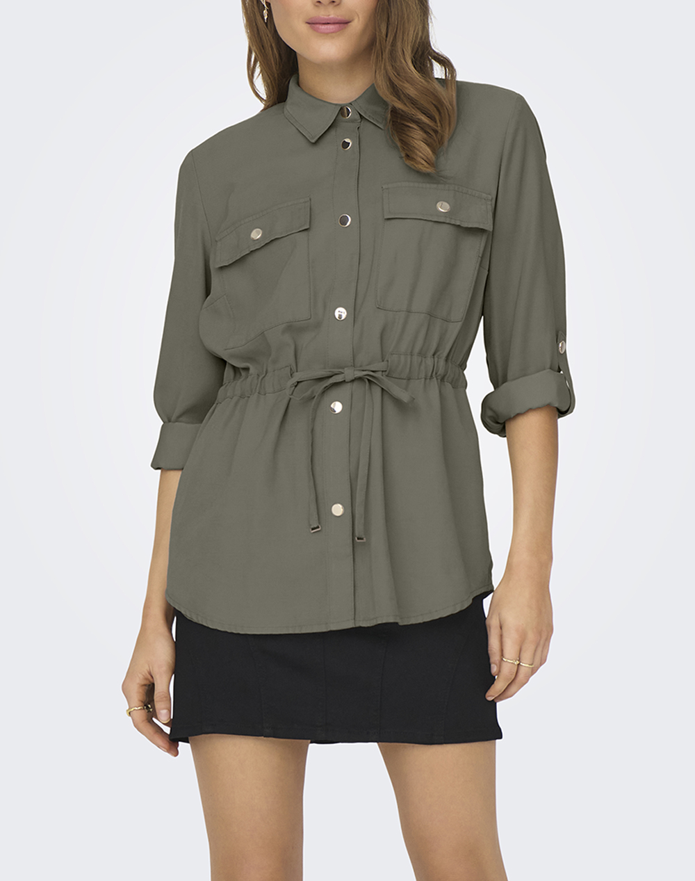 Only Onlaris Life 4/5 Fem Cargo Jacket Cc Wvn Γυναικα Ρουχα Πανωφορια Μπουφαν Μπουφαν Olive Βισκοζσυνθετικο 15310852 Smokey Olive