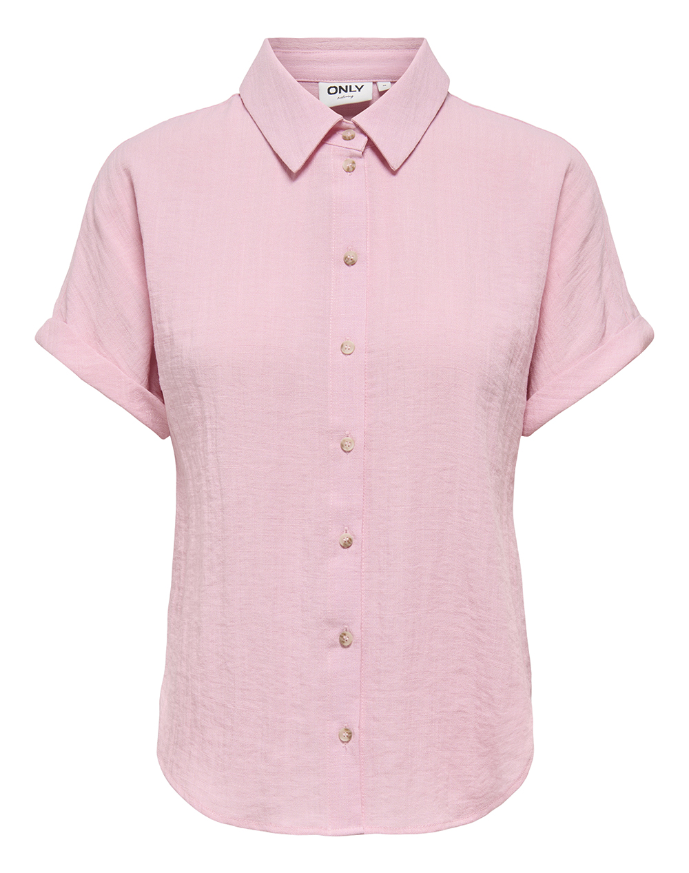 Only Onlita S/S Linen Look Shirt Tlr Γυναικα Ρουχα Πουκαμισα Pink Βισκοζσυνθετικο 15371917 Romance Rose