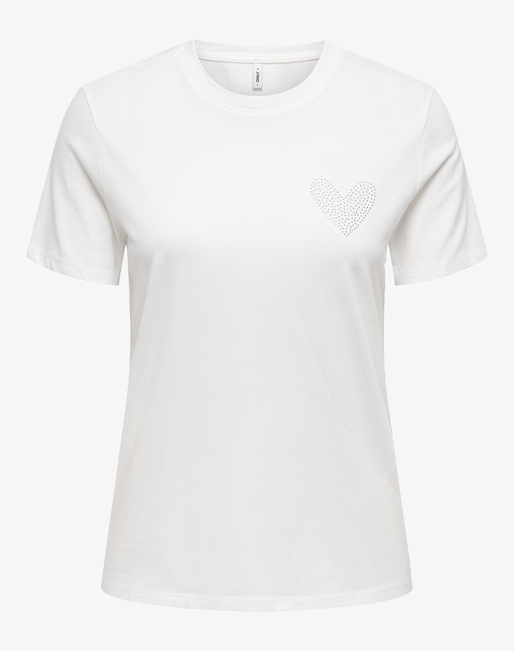 Only Onlariana Life S/S O Neck Box Top Jrs Γυναικα Ρουχα Μπλουζες Τ Shirt Offwhite Βαμβακι 15343771 Cloud Dancersingleheartchestrhnstndani