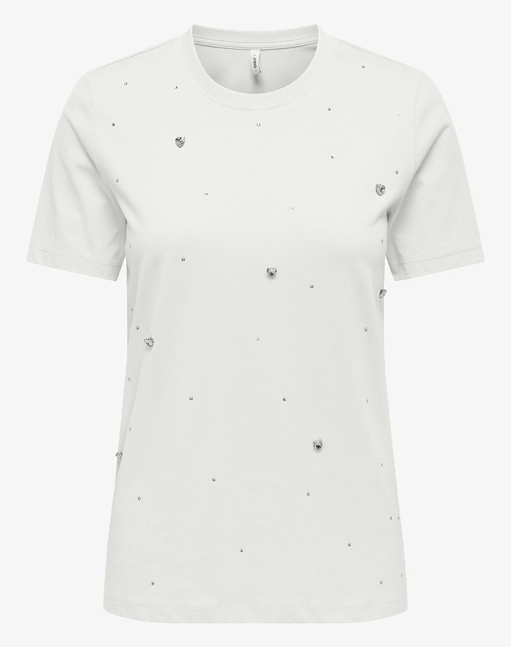 Only Onlfilizza S/S Stone Top Box Jrs Γυναικα Ρουχα Μπλουζες Τ Shirt Offwhite Βαμβακι 15368933 Cloud Dancermixstonealloverhearts