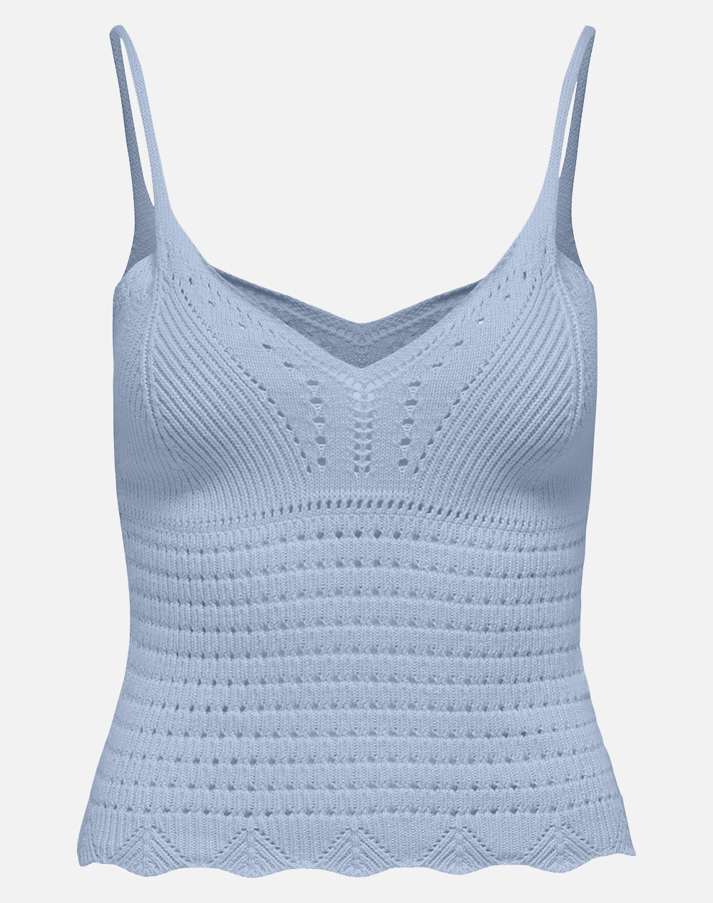 Only Onllison Sl Top Knt Γυναικα Ρουχα Μπλουζες Τοπ/Κορμακια Lightblue Βαμβακι,Συνθετικο 15369248 Cashmere Blue - Koolfly