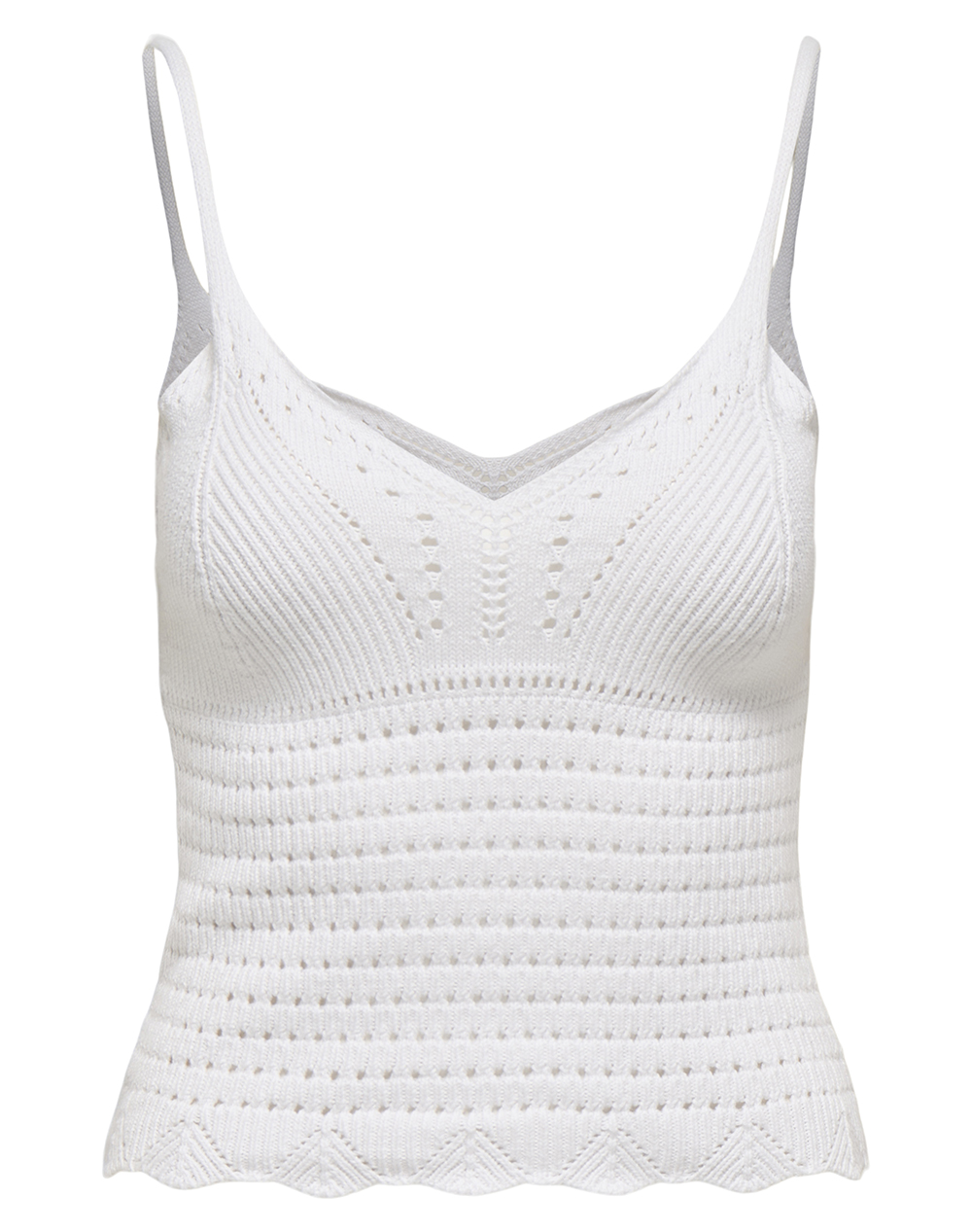 Only Onllison Sl Top Knt Γυναικα Ρουχα Μπλουζες Τοπ/Κορμακια White Βαμβακι,Συνθετικο 15369248 Bright White - Koolfly