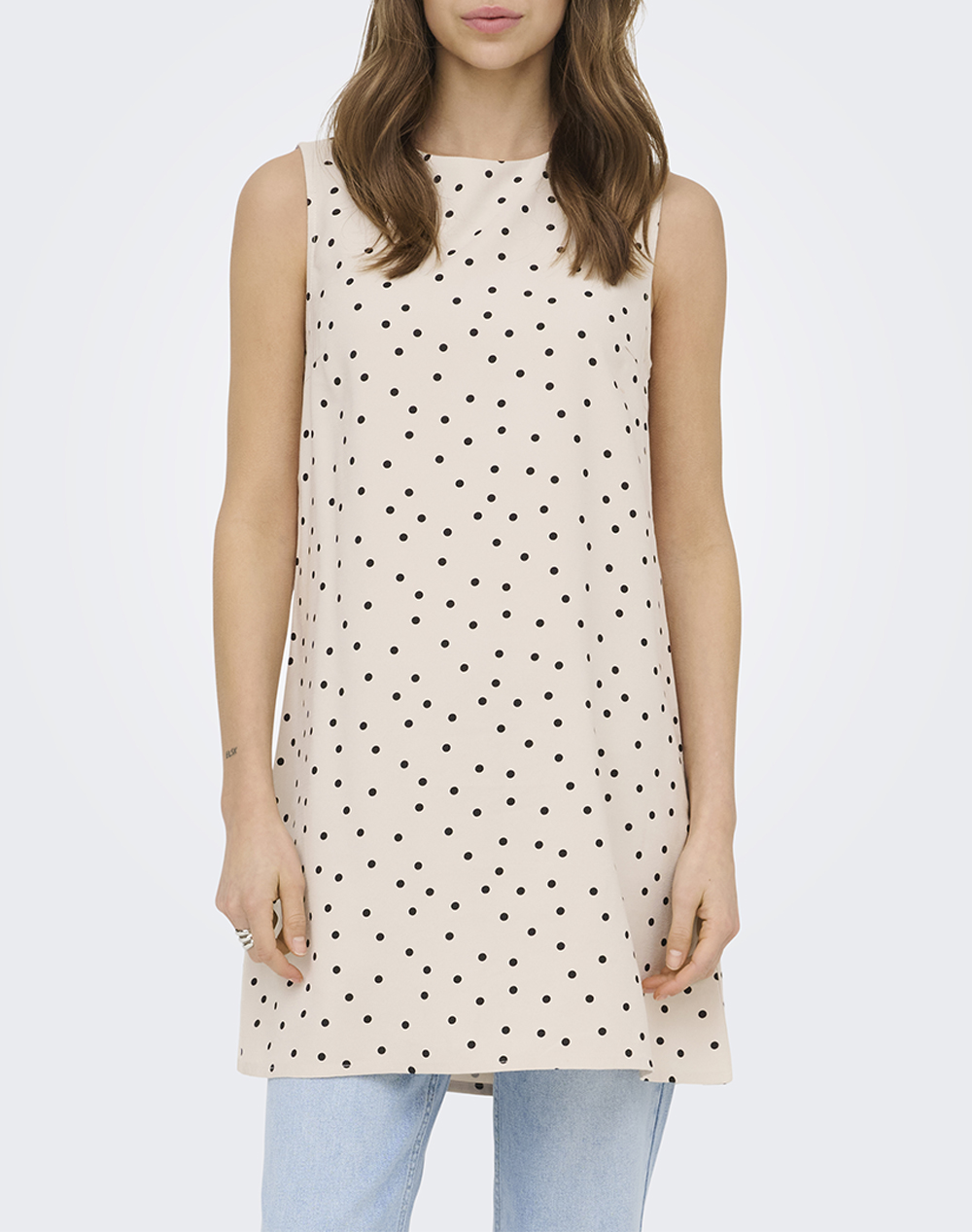 Only Onlaris Life Sl Short Dress Wvn Cc Γυναικα Ρουχα Φορεματα Biege Βισκοζσυνθετικο 15364156 Pumice Stonedot Point