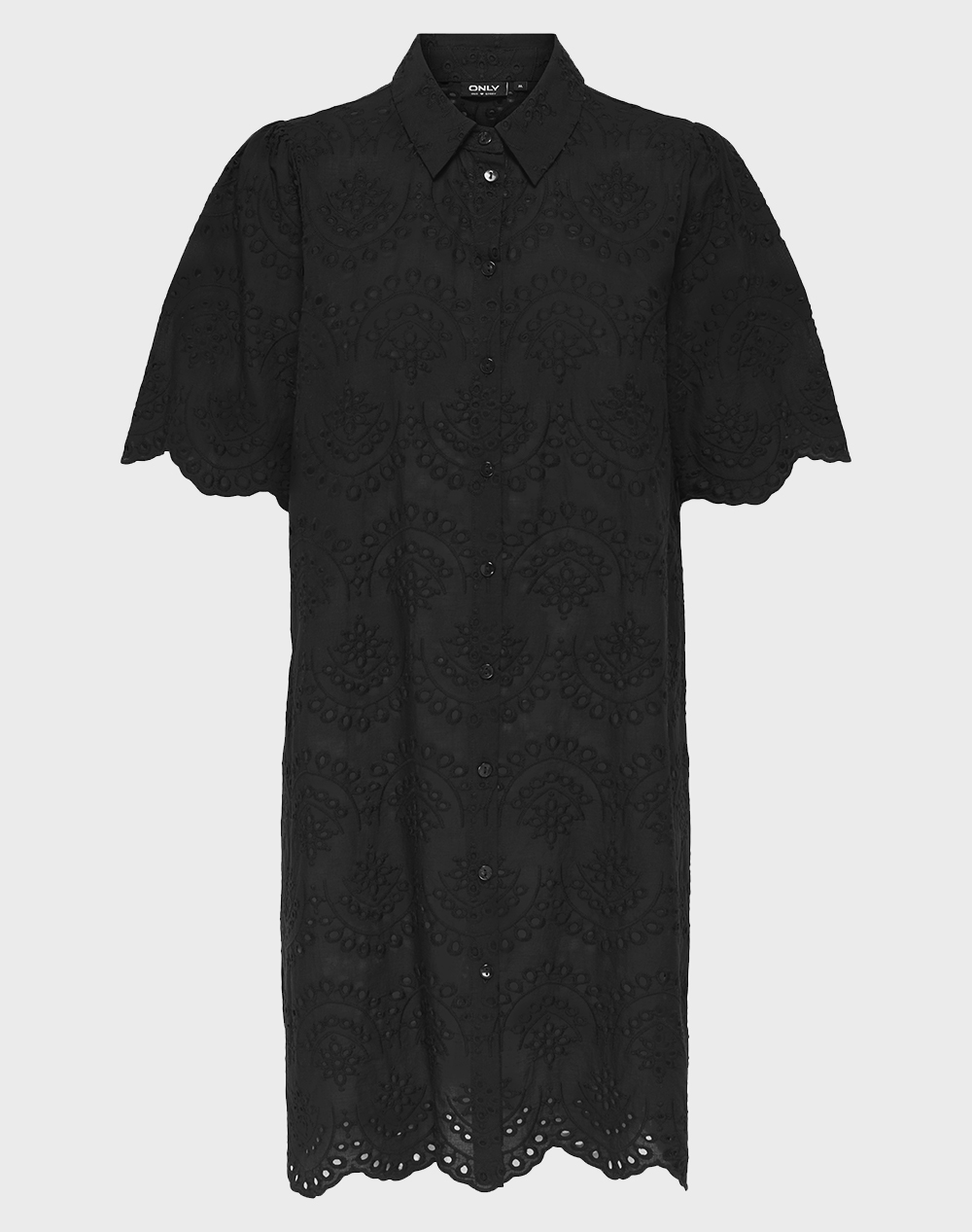 Only Onlvalais Ss Emb. Dress Wvn Fr Γυναικα Ρουχα Φορεματα Black Βαμβακι 15378022 Black