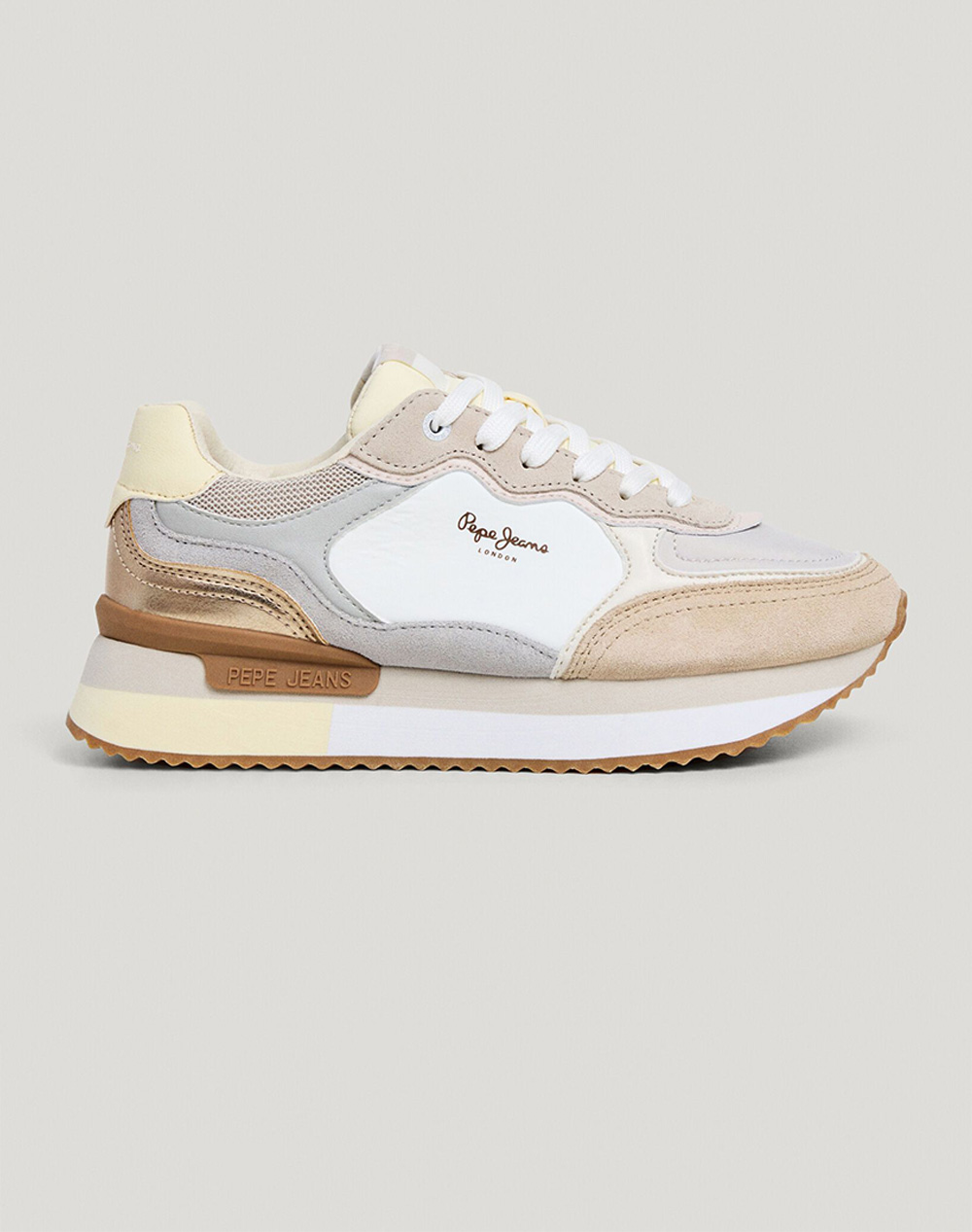 Pepe Jeans Drop 1 Rusper Racer W Παπουτσι Γυναικειο Γυναικα Παπουτσια Sneakers Offwhite Απομιμηση Δερματος,Δερμα,Συνθετικο Pls600041 817 - Koolfly