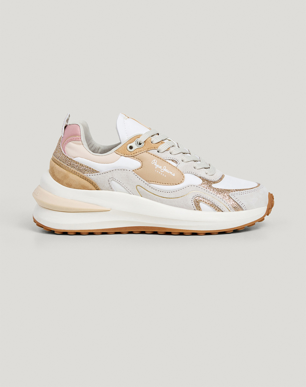 Pepe Jeans Drop 2 Winslow Glit W Παπουτσι Γυναικειο Γυναικα Παπουτσια Sneakers Multi Απομιμηση Δερματοςσυνθετικο Pls600044 804