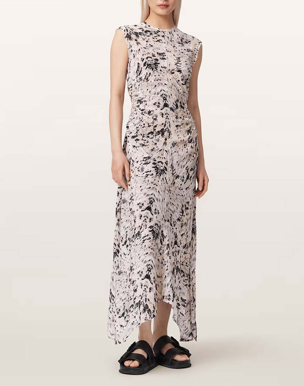 All Saints Noor Dress Γυναικα Ρουχα Φορεματα Mixed Βισκοζ W016De Canter Ecru White