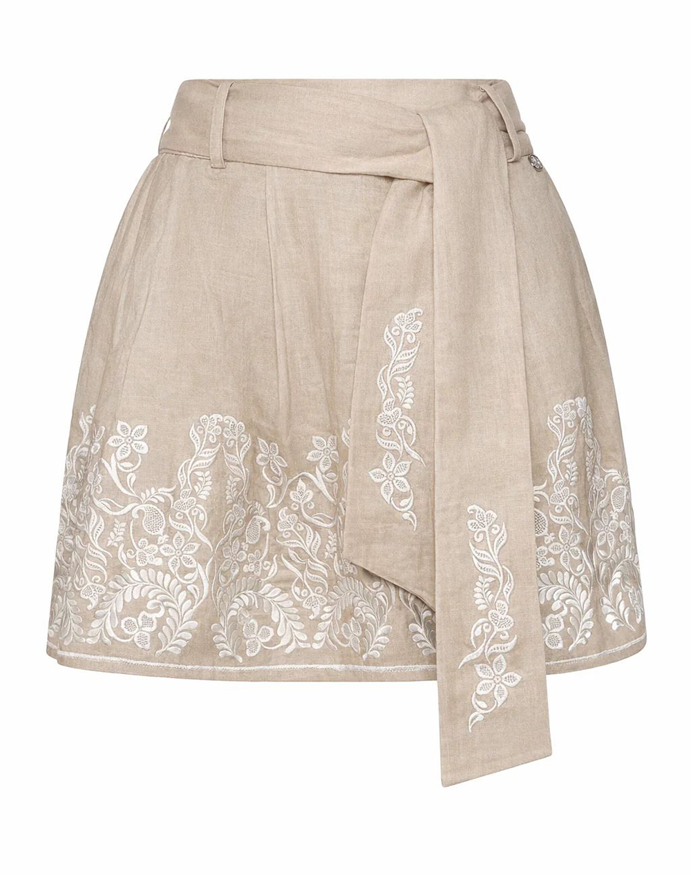 Silvian Heach Miniskirt Hasper Γυναικα Ρουχα Φουστες Biege Λινο Gpp26467Mg Beige Light
