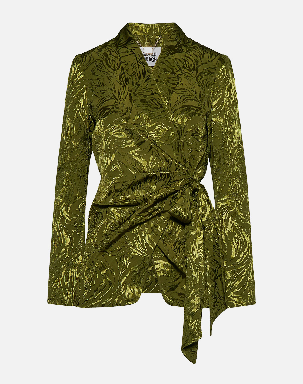 Silvian Heach Jacket Portion Γυναικα Ρουχα Πανωφορια Σακακια Green Βισκοζσυνθετικο Gpp26185Gc Green Military