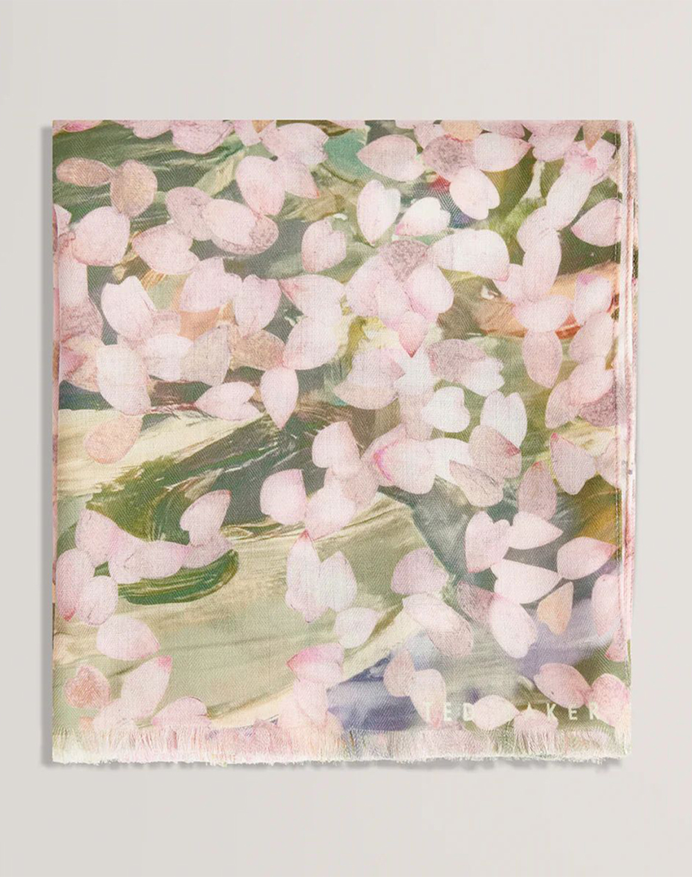Ted Baker Orlaae Floral Print Woven Scarf Γυναικα Αξεσουαρ Κασκολ & Φουλαρια Multi Συνθετικο 284080 Pink