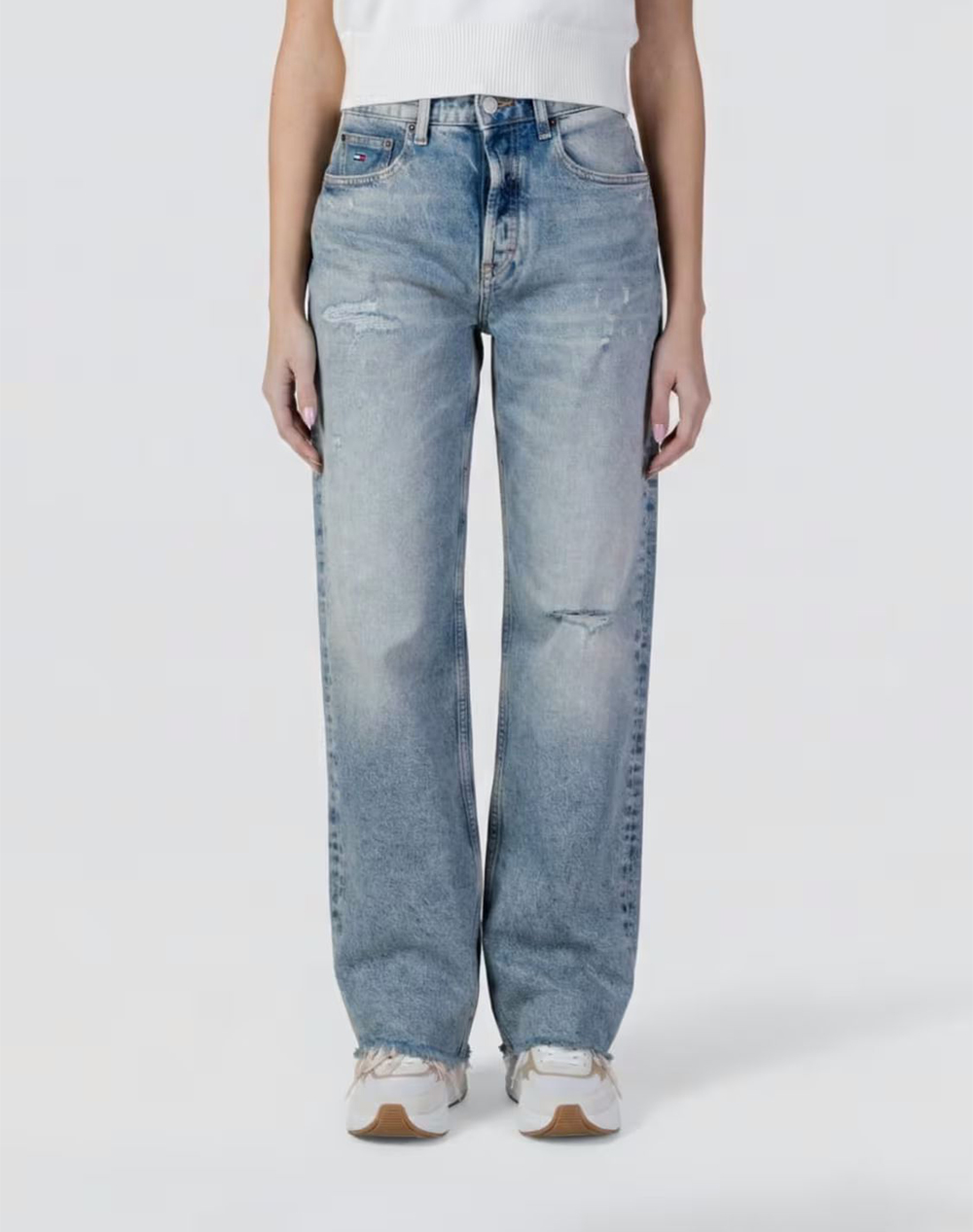 Tommy Jeans Mia Mr Rlxd Str Cbf Ei2119 Γυναικα Ρουχα Παντελονια Jean/5P/Cargo Denimlightblue Βαμβακι,Με Ελασταν Dw0dw22437 1Ab32 - Koolfly