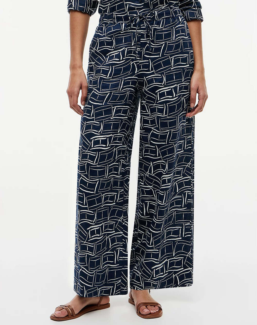 Tommy Hilfiger Ess Linen Pull On Pants Γυναικα Ρουχα Παντελονια Υφασματινα Navyblue Λινο Ww0Ww48970 0Gy